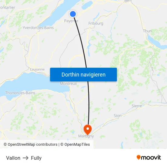 Vallon to Fully map