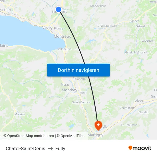 Châtel-Saint-Denis to Fully map