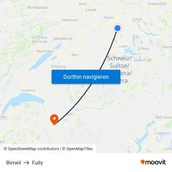Birrwil to Fully map