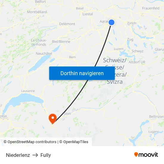 Niederlenz to Fully map