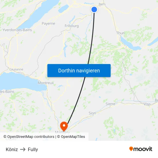 Köniz to Fully map