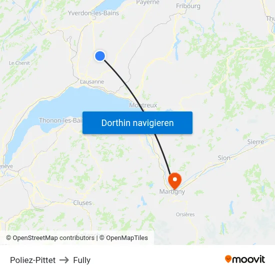 Poliez-Pittet to Fully map