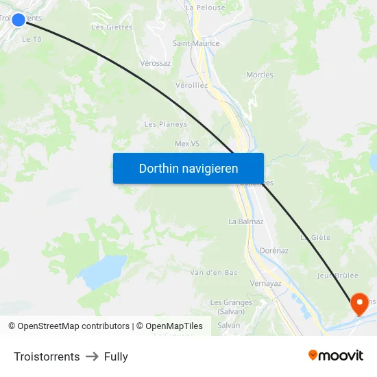 Troistorrents to Fully map