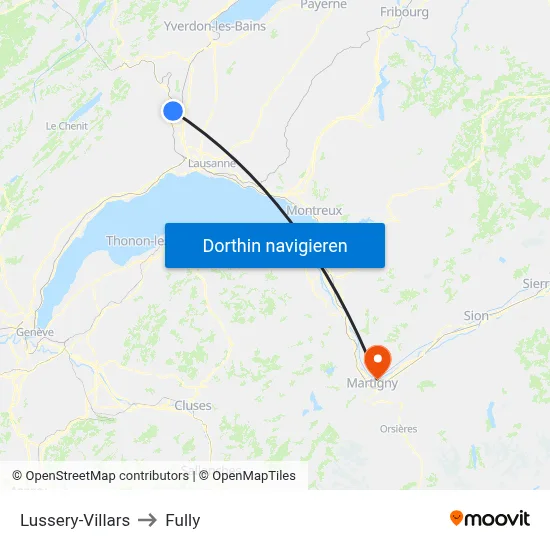 Lussery-Villars to Fully map