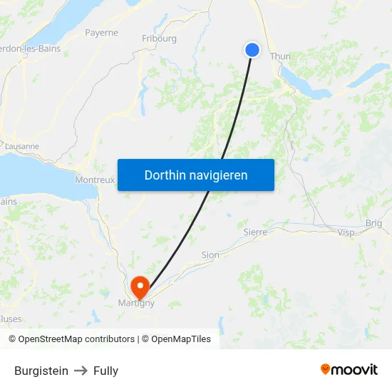 Burgistein to Fully map