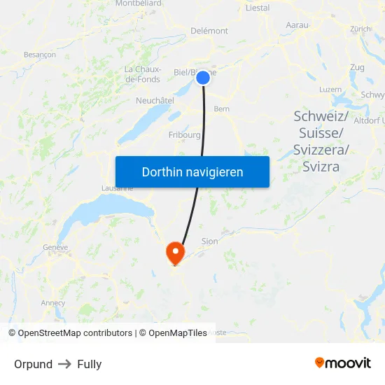 Orpund to Fully map