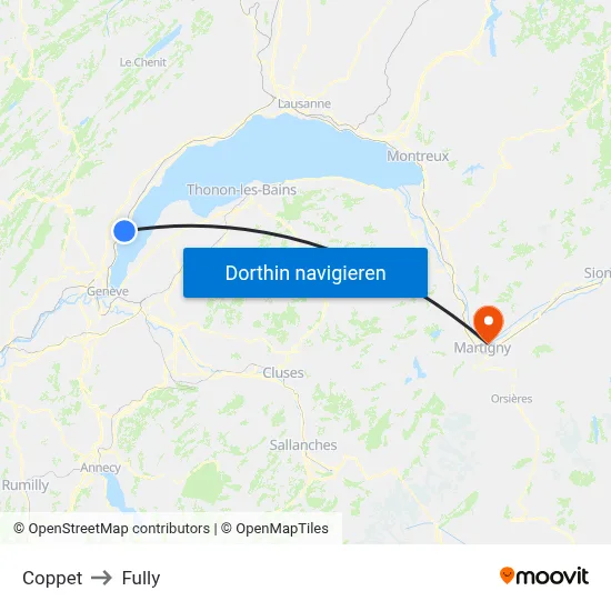 Coppet to Fully map