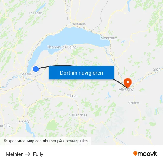 Meinier to Fully map
