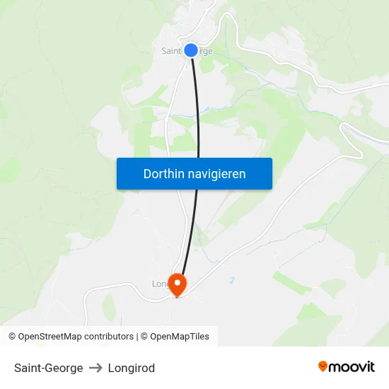Saint-George to Longirod map