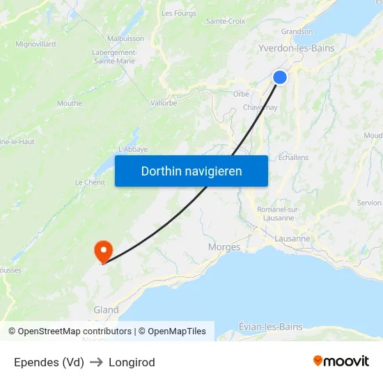 Ependes (Vd) to Longirod map