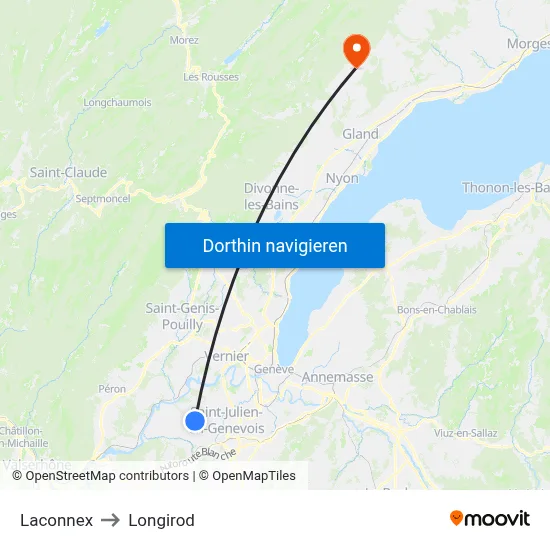 Laconnex to Longirod map