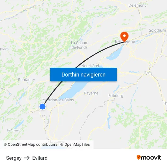 Sergey to Evilard map