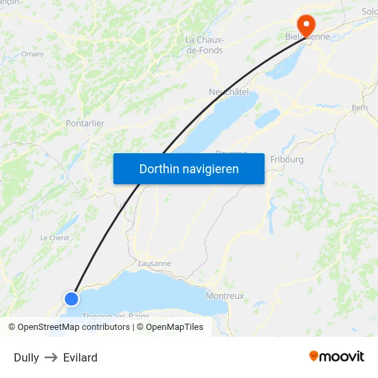 Dully to Evilard map