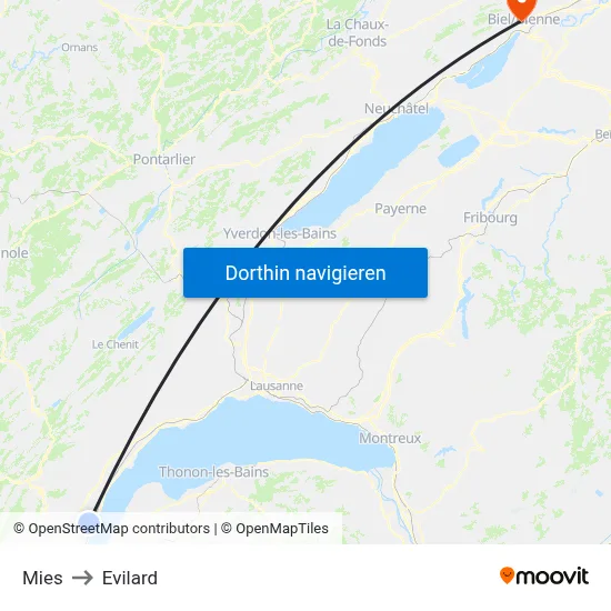 Mies to Evilard map