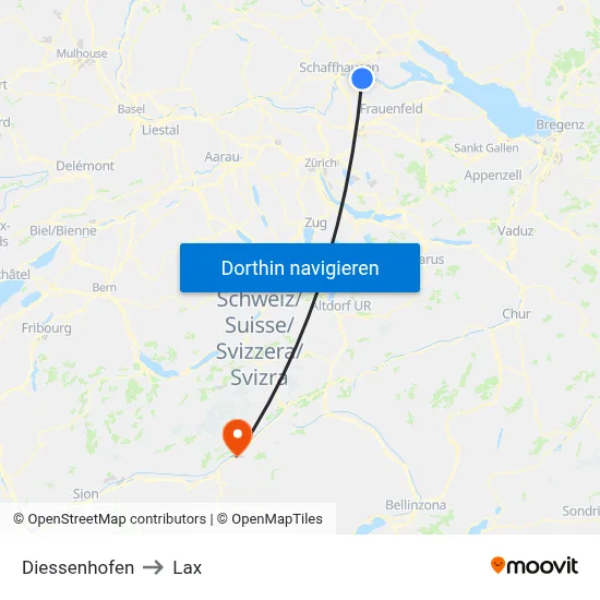 Diessenhofen to Lax map