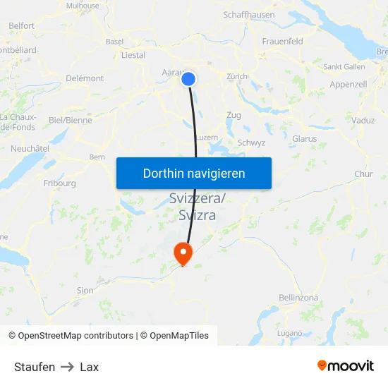 Staufen to Lax map