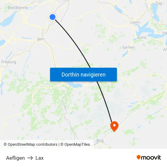 Aefligen to Lax map