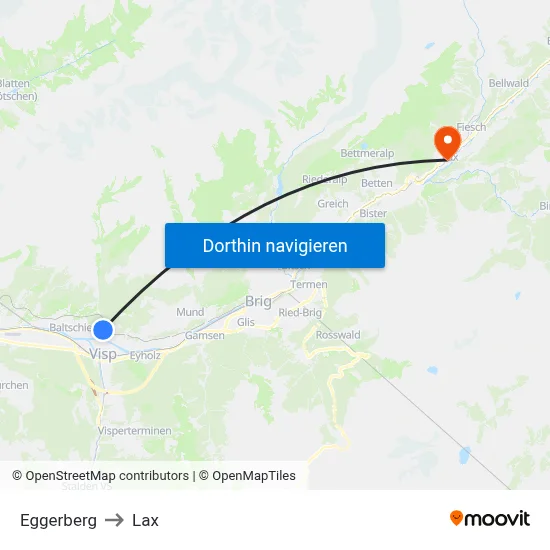 Eggerberg to Lax map