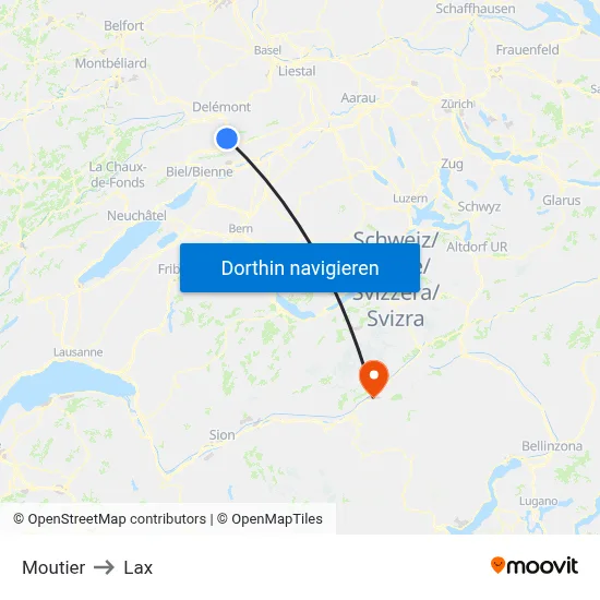 Moutier to Lax map