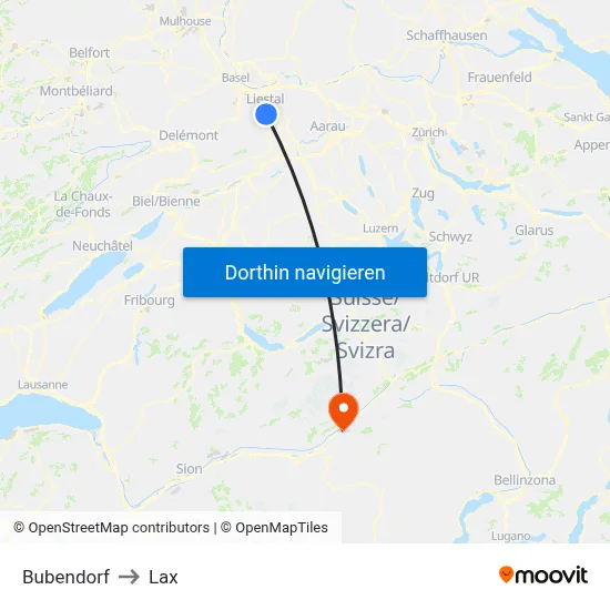 Bubendorf to Lax map