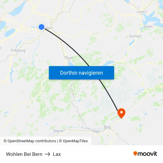 Wohlen Bei Bern to Lax map