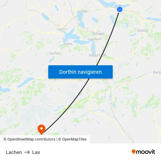 Lachen to Lax map