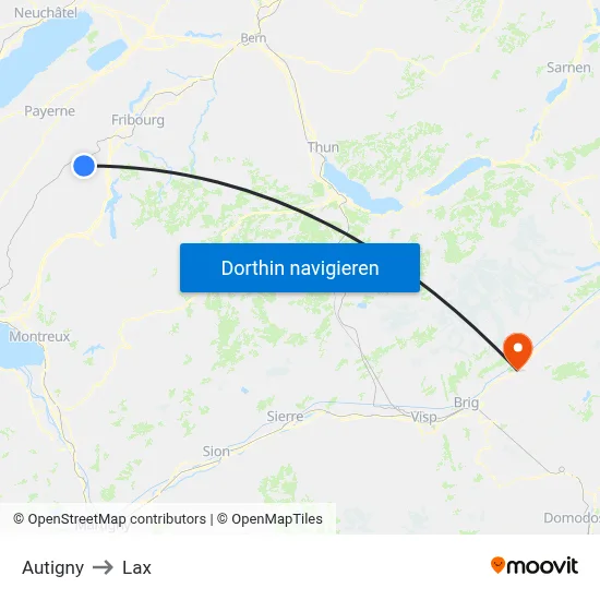 Autigny to Lax map