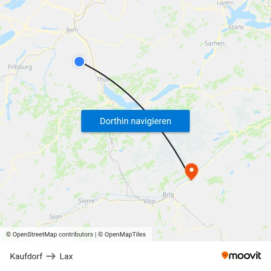 Kaufdorf to Lax map