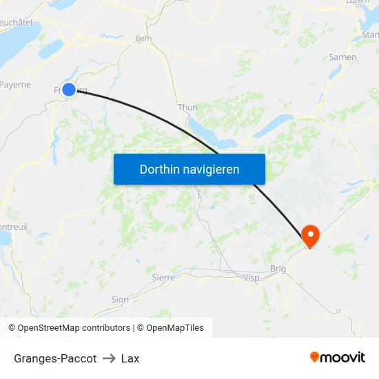 Granges-Paccot to Lax map