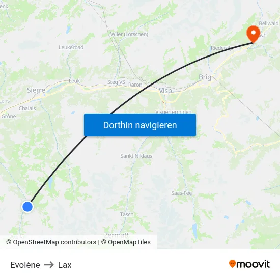 Evolène to Lax map