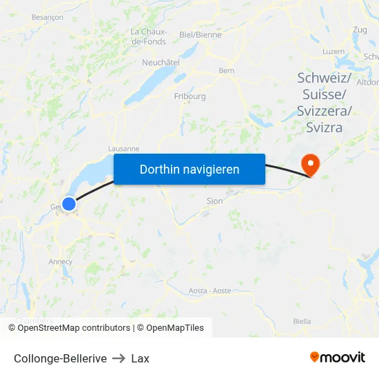 Collonge-Bellerive to Lax map