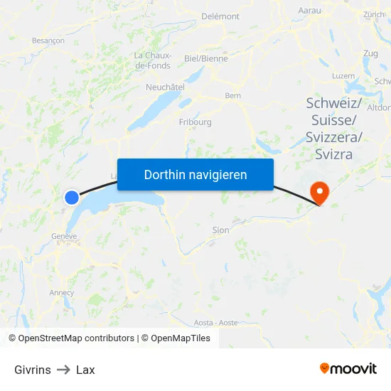 Givrins to Lax map