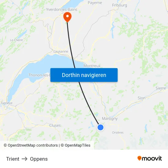 Trient to Oppens map
