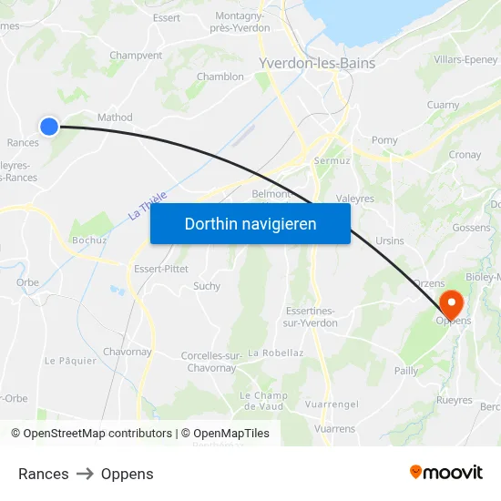 Rances to Oppens map