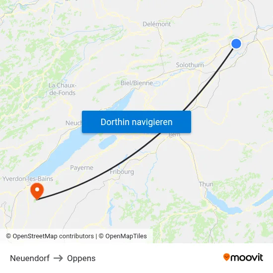 Neuendorf to Oppens map