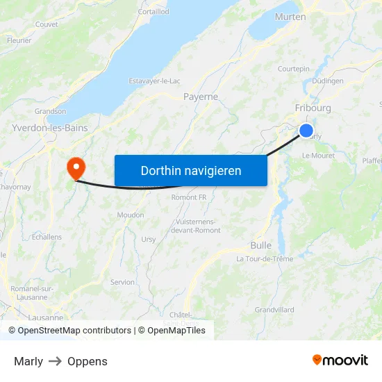 Marly to Oppens map