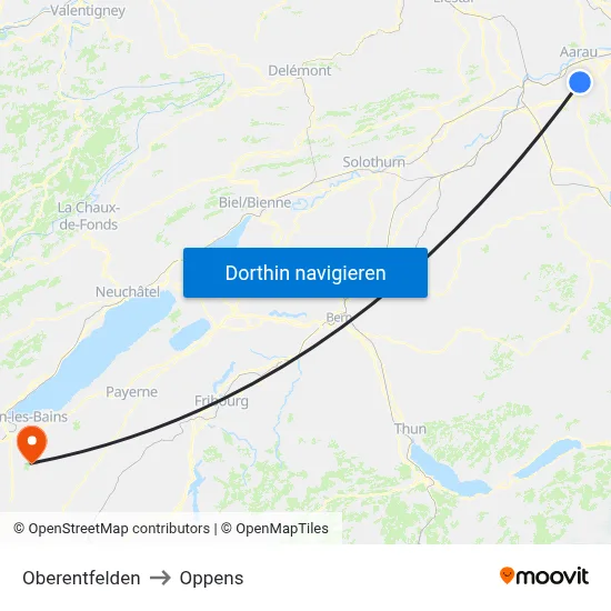 Oberentfelden to Oppens map