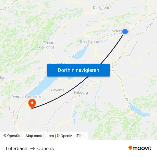 Luterbach to Oppens map