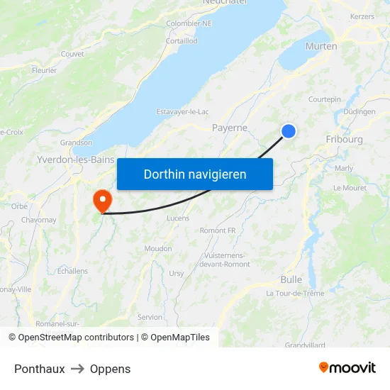 Ponthaux to Oppens map