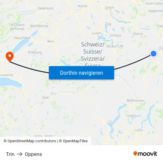 Trin to Oppens map