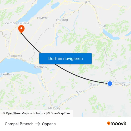 Gampel-Bratsch to Oppens map