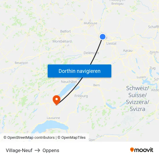 Village-Neuf to Oppens map