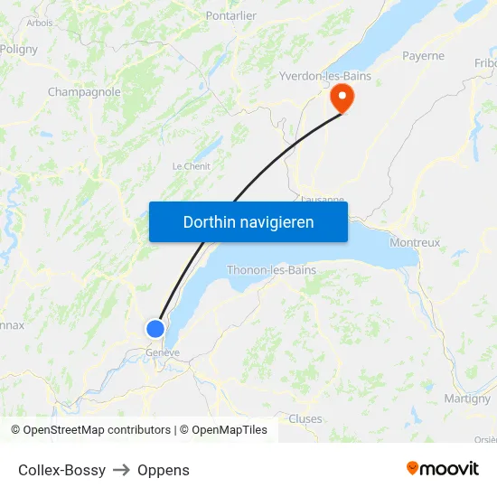 Collex-Bossy to Oppens map