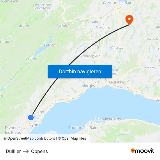 Duillier to Oppens map