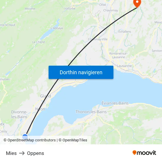 Mies to Oppens map