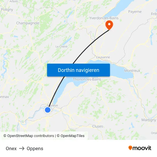 Onex to Oppens map