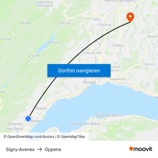 Signy-Avenex to Oppens map