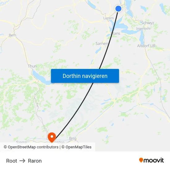 Root to Raron map