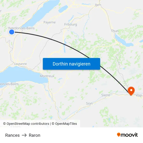 Rances to Raron map