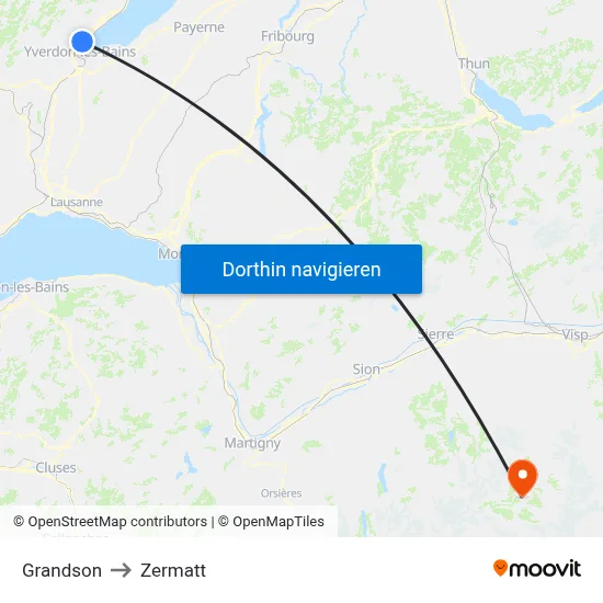 Grandson to Zermatt map